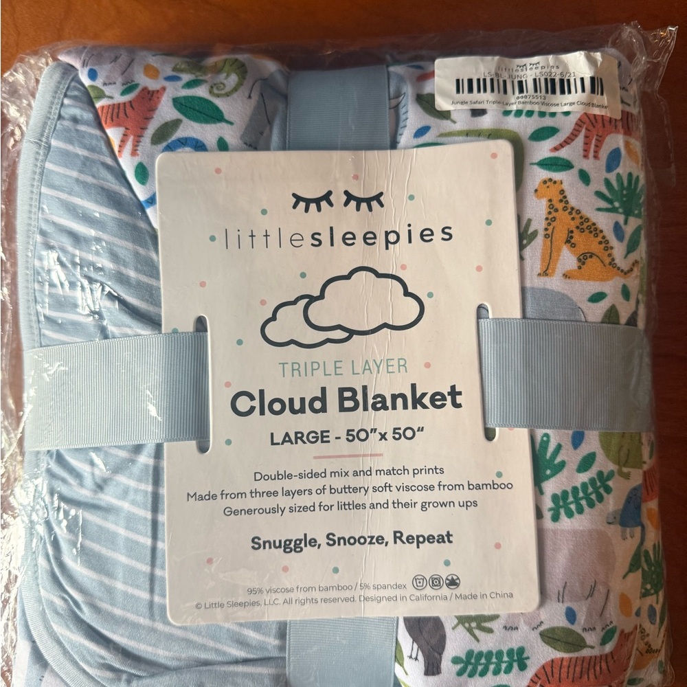 Little Sleepies Safari Cloud Blanket